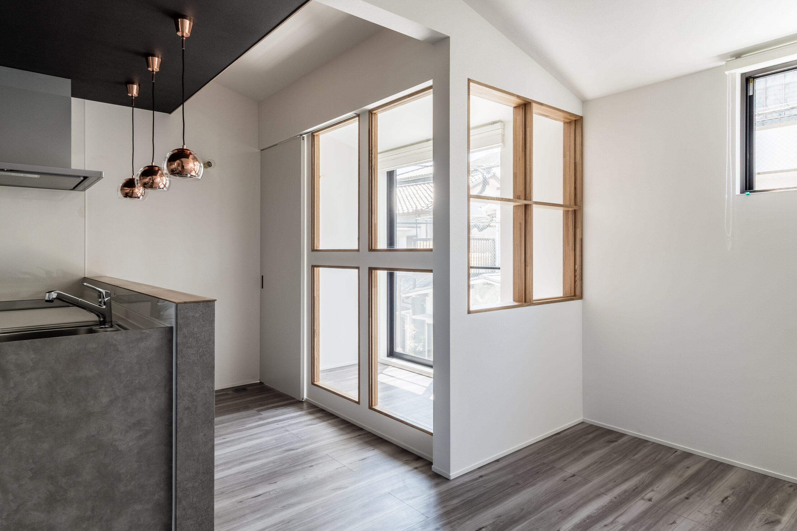 アトリエのある狭小住宅