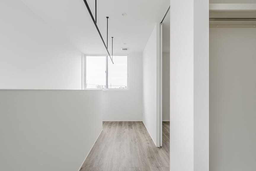 暮らしやすいランドリースペースのある3階