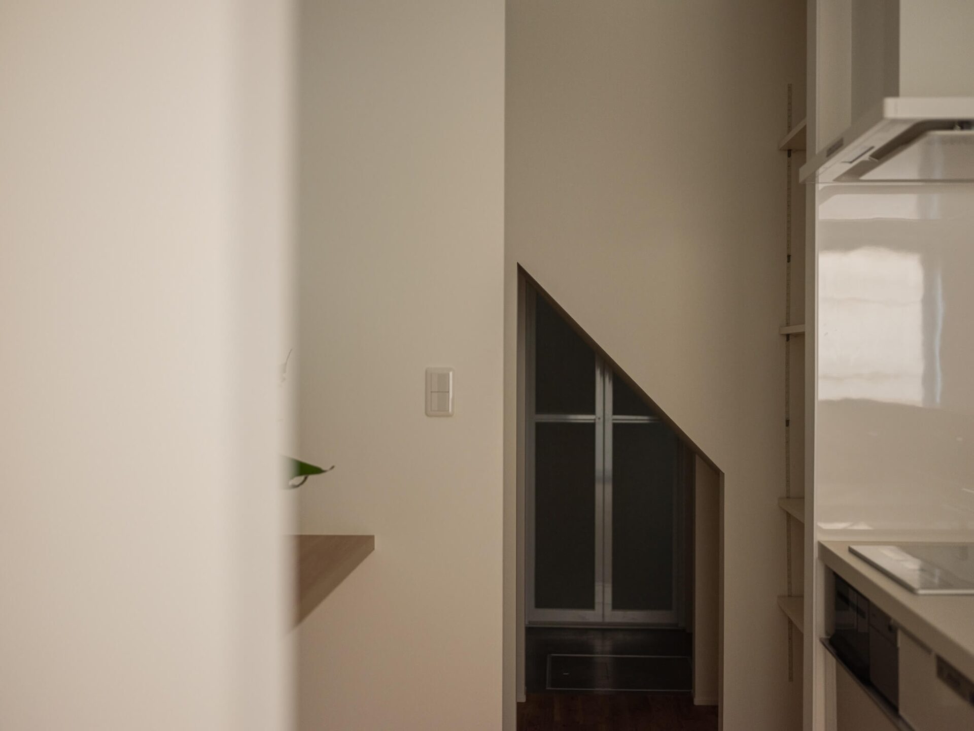 裏庭のある狭小住宅