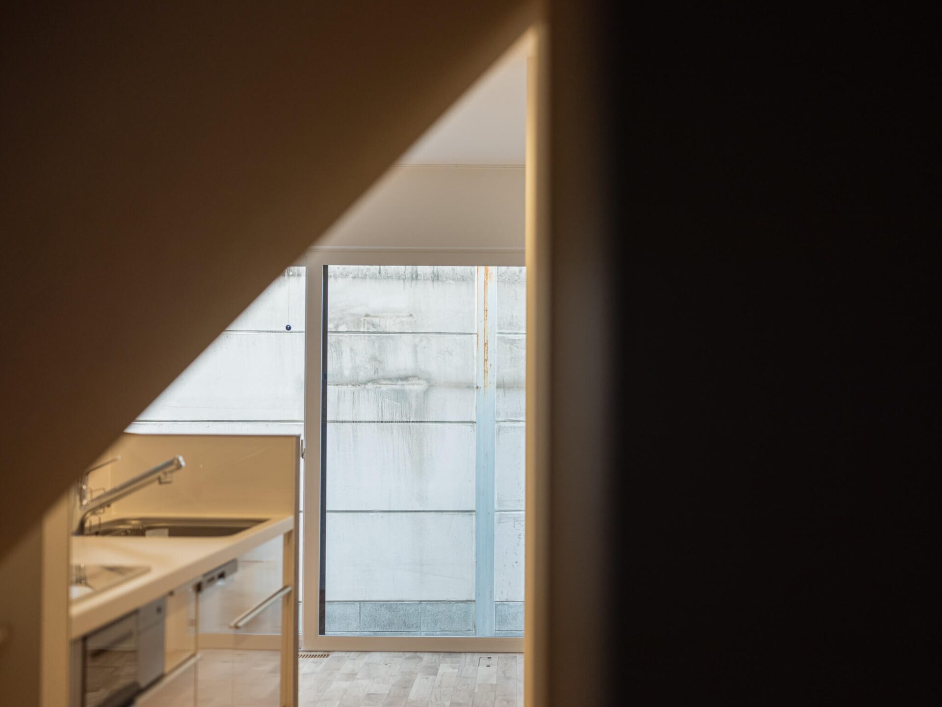 裏庭のある狭小住宅